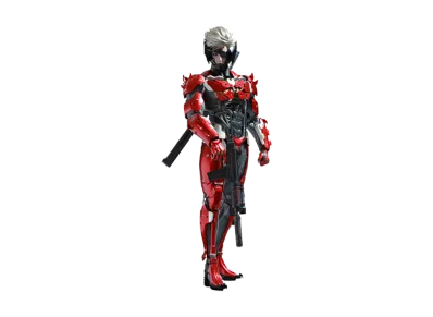 Hot Toys "Video Game Masterpiece" -Metal Gear Rising Revengeance- 1/6 Scale Fully Poseable Figure: Raiden (Inferno Armor Version)