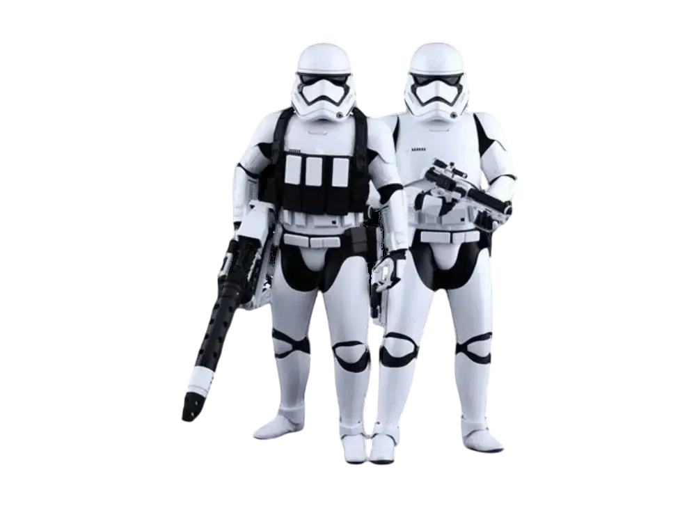 Hot Toys "Movie Masterpiece" -Star Wars The Force Awakens- 1/6 Scale Fully Poseable Figure: First Order Stormtroopers Set (Regular & Heavy Gunner Versions)