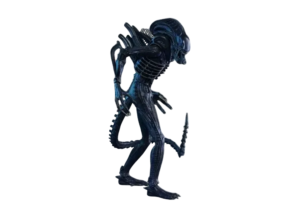 Hot Toys "Movie Masterpiece" -Aliens- 1/6 Scale Fully Poseable Figure: Alien Warrior (Battle Damaged Version)