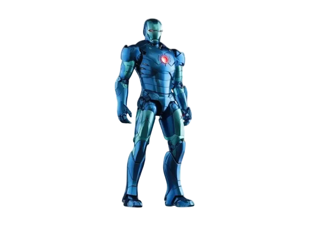 Hot Toys "Movie Masterpiece Diecast" -Iron Man- 1/6 Scale Fully Poseable Figure: Mark 3 (Blue Stealth Version)