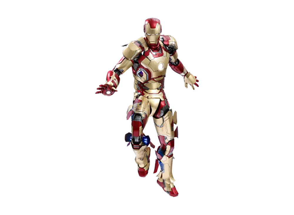 Hot Toys "Quarter Scale" -Iron Man 3- 1/4 Scale Fully Poseable Figure: Mark 42