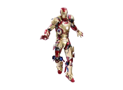 Hot Toys "Quarter Scale" -Iron Man 3- 1/4 Scale Fully Poseable Figure: Mark 42