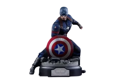 Hot Toys "Movie Masterpiece" -Captain America Civil War- 1/6 Scale Fully Poseable Figure: Captain America (Battling Version)