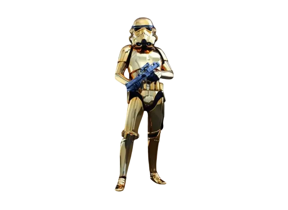Hot Toys "Movie Masterpiece" -Star Wars- 1/6 Scale Fully Poseable Figure: Stormtrooper (Gold Chrome Version)