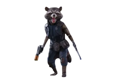 Hot Toys "Movie Masterpiece" -Guardians of the Galaxy Vol. 2- 1/6 Scale Fully Poseable Figure: Rocket