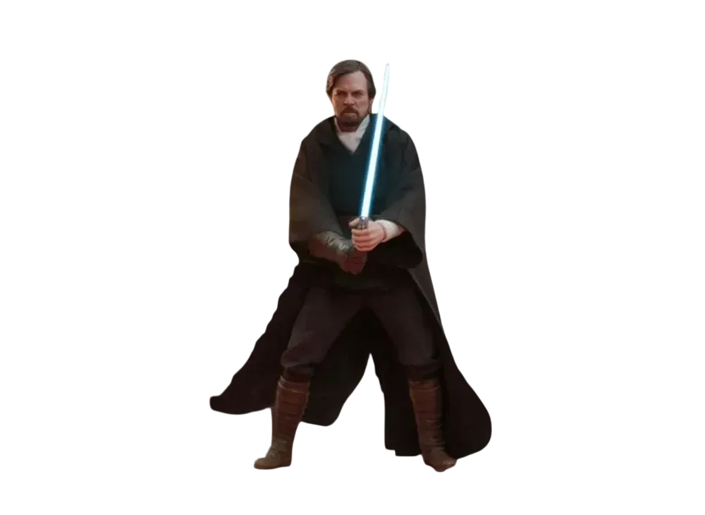 Hot Toys "Movie Masterpiece" -Star Wars The Last Jedi- 1/6 Scale Fully Poseable Figure: Luke Skywalker (Crait Version)