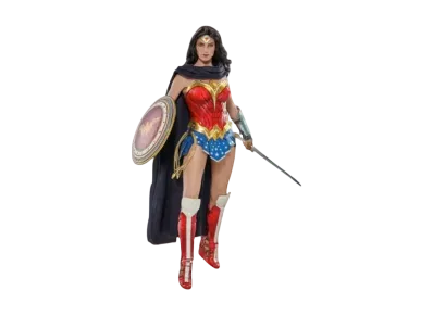 Hot Toys "Movie Masterpiece" -Justice League- 1/6 Scale Fully Poseable Figure: Wonder Woman (Comic Color Costume Version)
