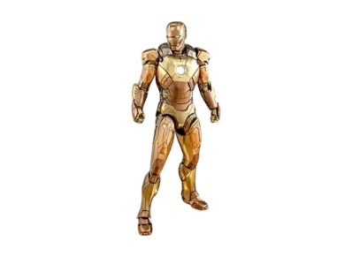 Hot Toys "Movie Masterpiece Diecast" -Iron Man 3- 1/6 Scale Fully Poseable Figure: Mark 21 Midas