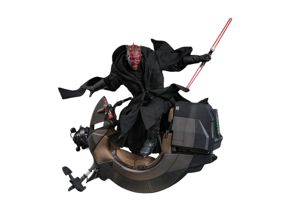 Hot Toys "Movie Masterpiece" -Star Wars / Episode I The Phantom Menace- 1/6 Scale Fully Poseable Figure: Darth Maul & Sith Speeder (2.0)