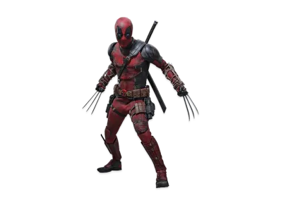 Hot Toys "Movie Masterpiece" -Deadpool & Wolverine- 1/6 Scale Fully Poseable Figure: Deadpool (Battling Version)