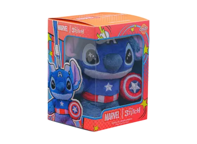 Hot Toys "Hot Toys Zakka" -Marvel | Stitch- Cosbi Plush Keychain: Stitch / Captain America