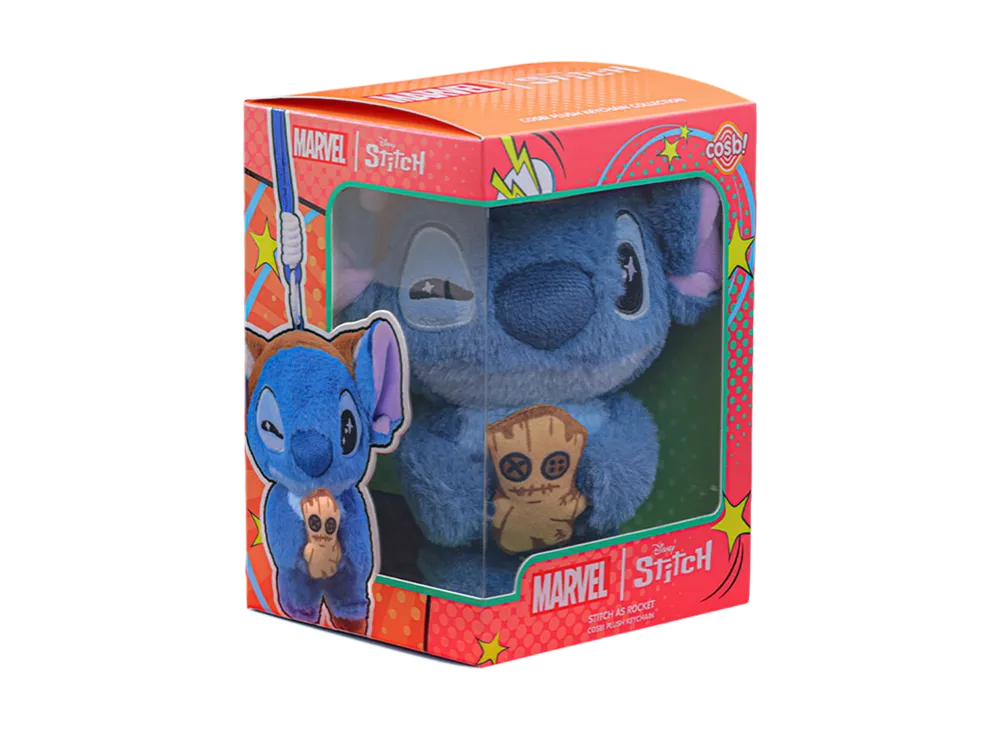 Hot Toys "Hot Toys Zakka" -Marvel | Stitch- Cosbi Plush Keychain: Stitch / Rocket