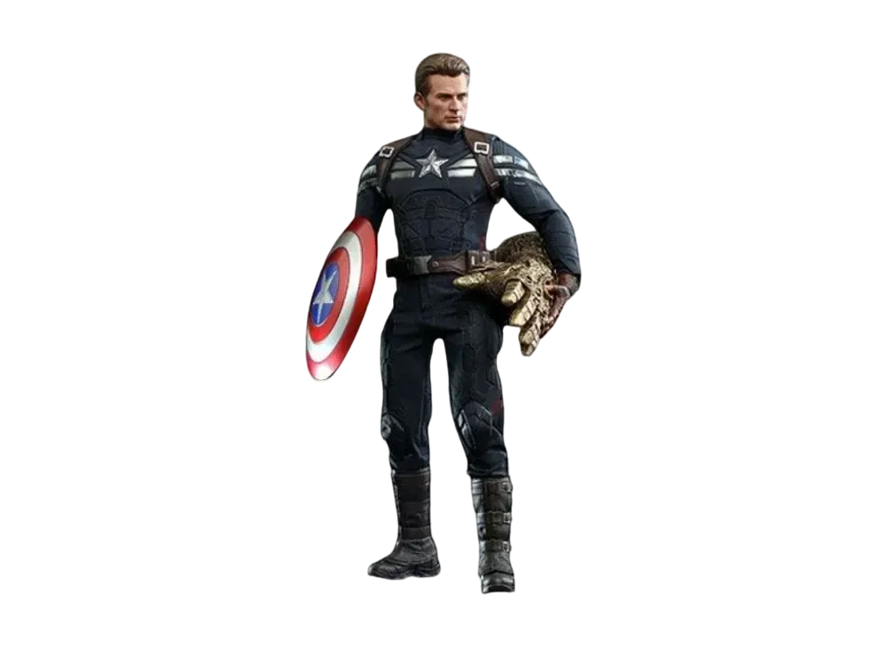Hot Toys "Movie Masterpiece" -Avengers: Endgame- 1/6 Scale Fully Poseable Figure: Captain America (Stealth Suit Version)