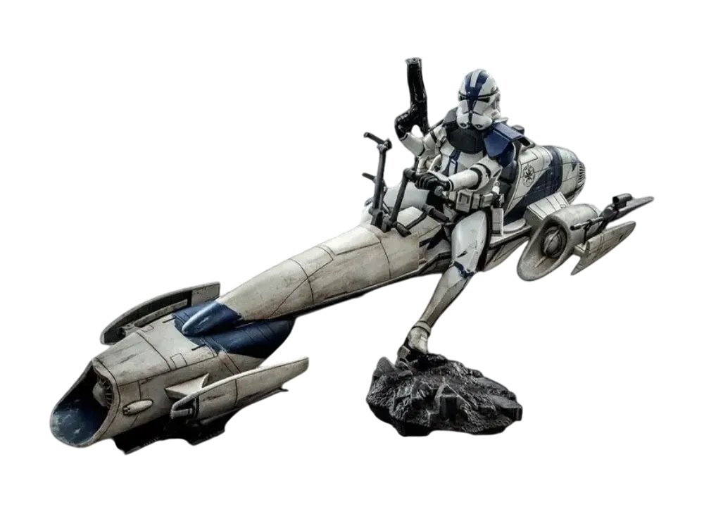 Hot Toys "Television Masterpiece" -Star Wars: The Clone Wars- 1/6 Scale Fully Poseable Figure: Commander Appo & BARC Speeder