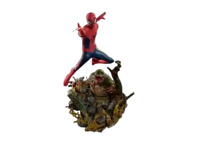 Hot Toys "Movie Masterpiece" -The Amazing Spider-Man 2- 1/6 Scale Fully Poseable Figure: The Amazing Spider-Man & Lizard (Diorama Base) Set