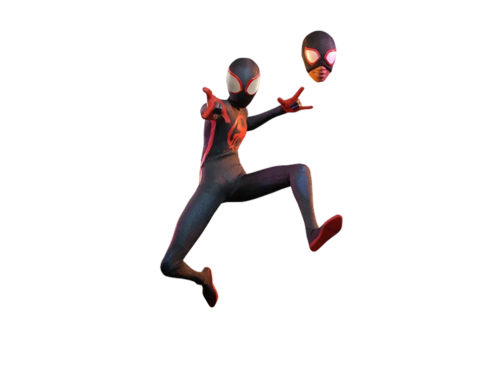 Hot Toys "Movie Masterpiece" -Spider-Man: Across the Spider-Verse- 1/6 Scale Fully Poseable Figure: Miles Morales [With Bonus Accessory]
