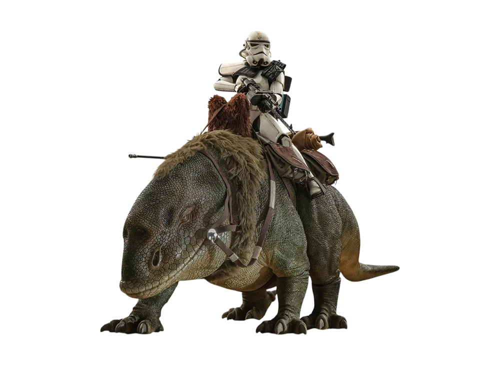 Hot Toys "Movie Masterpiece" -Star Wars / Episode IV A New Hope- 1/6 Scale Fully Poseable Figure: Sandtrooper Sergeant & Dewback Set