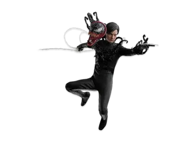 Hot Toys "Movie Masterpiece" -Spider-Man 3- 1/6 Scale Fully Poseable Figure: Spider-Man (Black Suit)