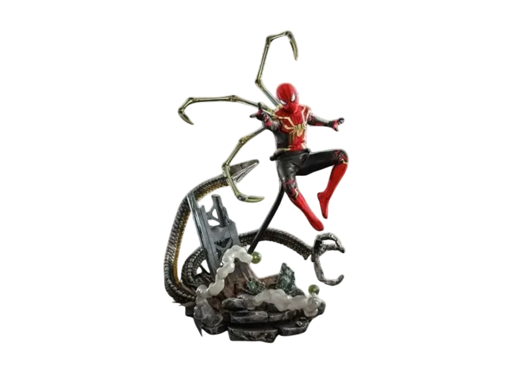 Hot Toys "Movie Masterpiece" -Spider-Man: No Way Home- 1/6 Scale Fully Poseable Figure: Spider-Man (Integrated Suit Version) [With Bonus Accessories]