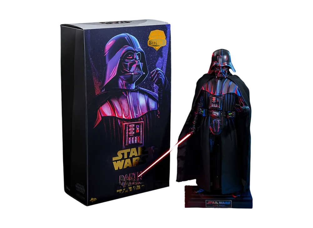 Hot Toys "Movie Masterpiece" -Star Wars- 1/6 Scale Fully Poseable Figure: Darth Vader (Dueling Effect Version) [With Bonus Sleeve Packaging]