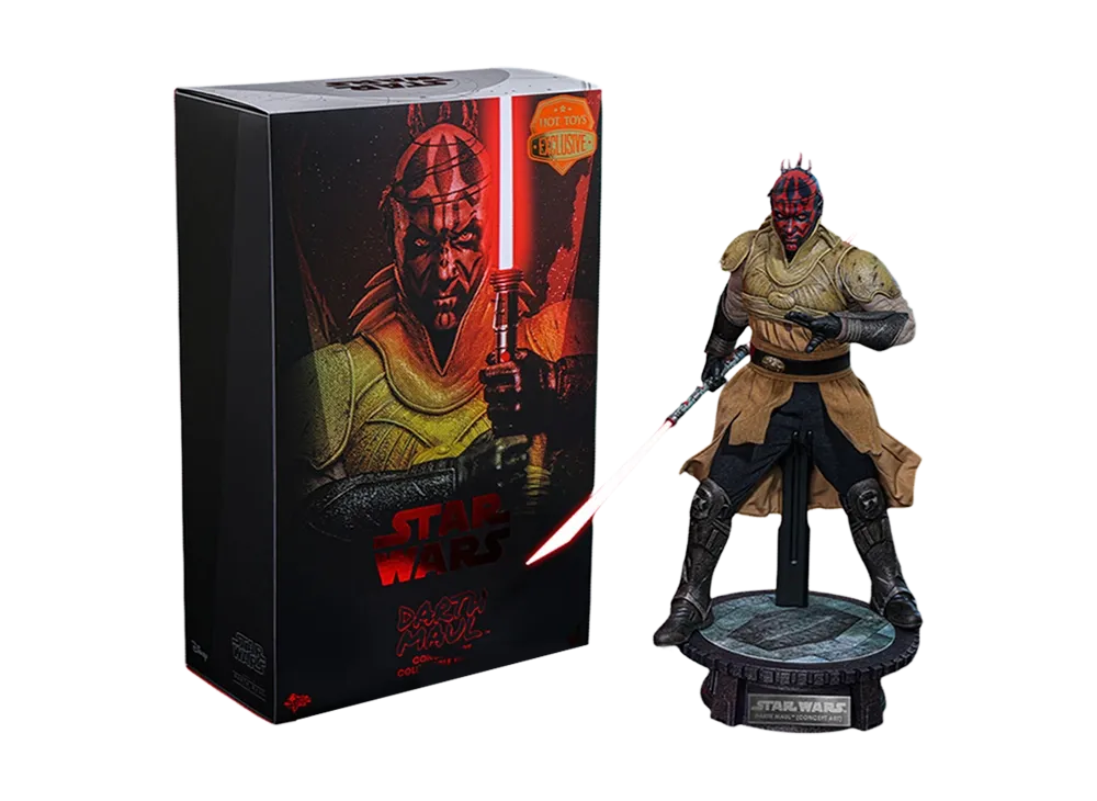 Hot Toys "Movie Masterpiece" -Star Wars / Episode I The Phantom Menace- 1/6 Scale Fully Poseable Figure: Darth Maul (Concept Art) [With Bonus Sleeve Packaging]