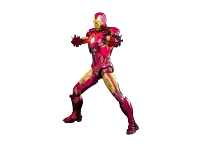 Hot Toys "Movie Masterpiece Diecast" -Iron Man 2- 1/6 Scale Fully Poseable Figure: Iron Man Mark 4 (Fractal Armor)