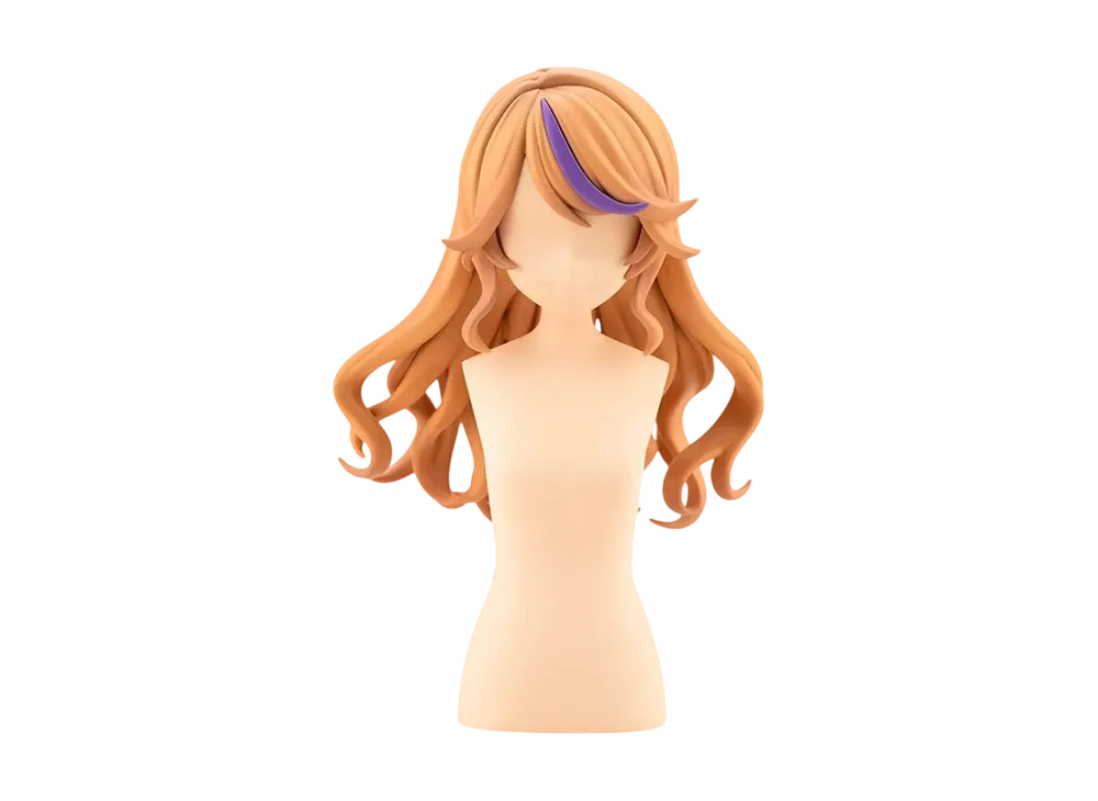 KOTOBUKIYA "Character Plastic Model" -SOUSAISHOJOTEIEN- ARRANGED WIGS LONG WAVY HAIR