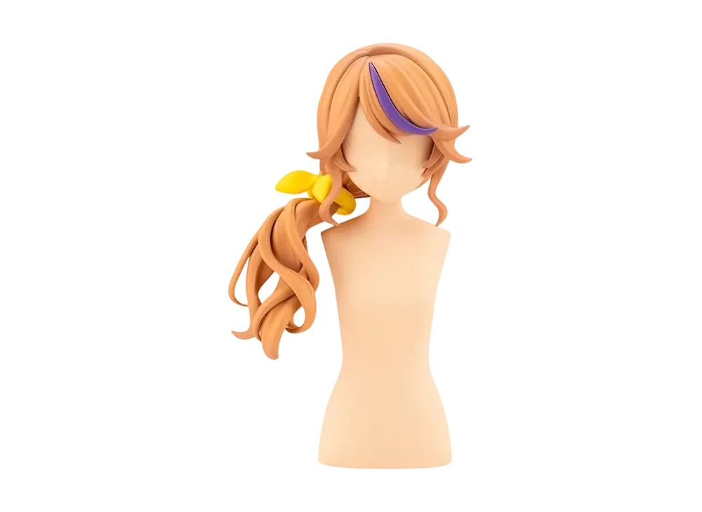 KOTOBUKIYA "Character Plastic Model" -SOUSAISHOJOTEIEN- ARRANGED WIGS SIDE DOWN HAIR