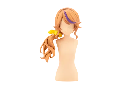 KOTOBUKIYA "Character Plastic Model" -SOUSAISHOJOTEIEN- ARRANGED WIGS SIDE DOWN HAIR
