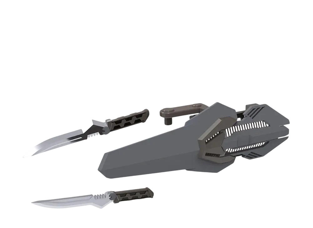 KOTOBUKIYA "M.S.G WEAPON UNIT" -M.S.G Modeling Support Goods- WEAPON UNIT55 COMPOSITE PLATE UNIT01 GRAY Ver.