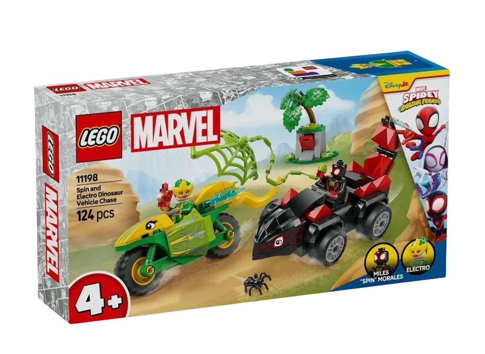 LEGO MARVEL "Spin and Electro Dinosaur Vehicle Chase" [11198]