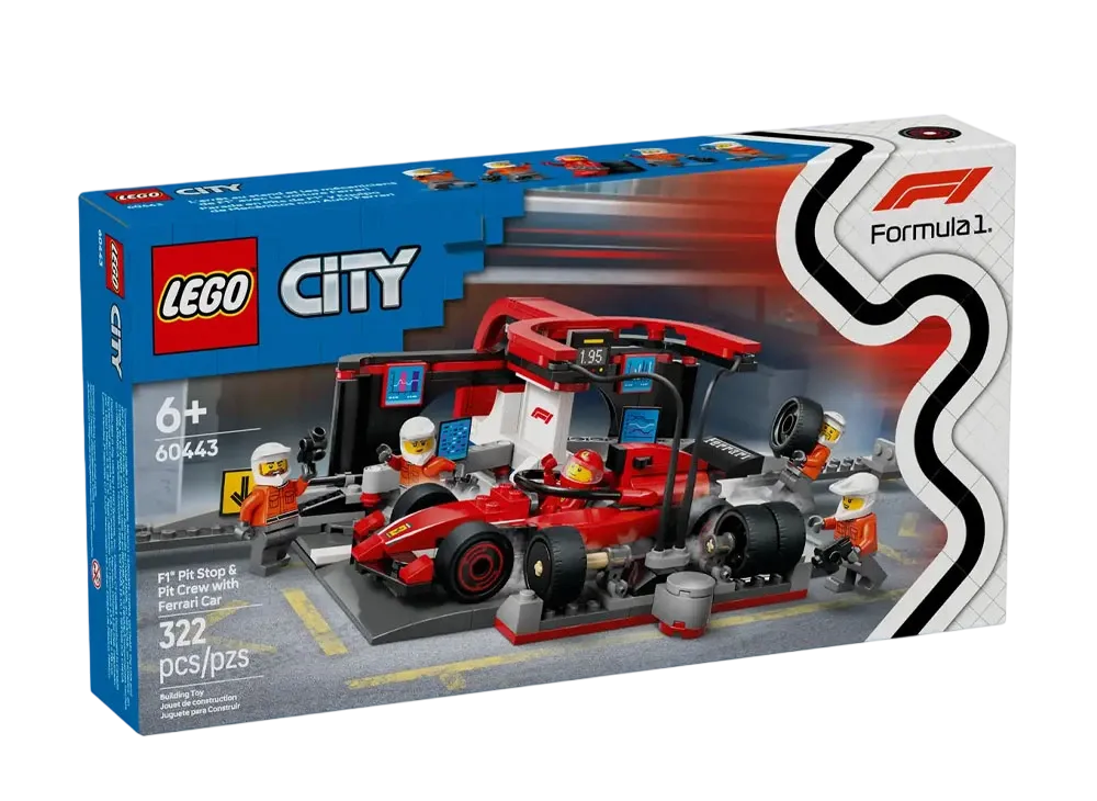 LEGO CITY "F1 Pit Stop & Pit Crew with Ferrari Car" [60443]
