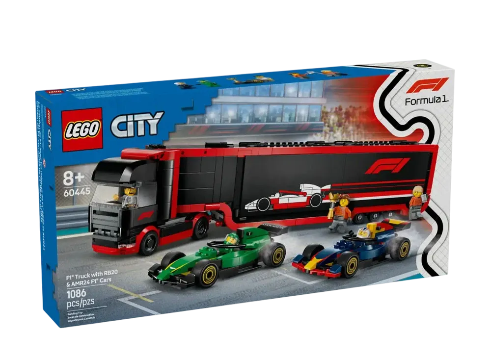LEGO CITY "F1 Truck with RB20 & AMR24 F1 Cars" [60445]