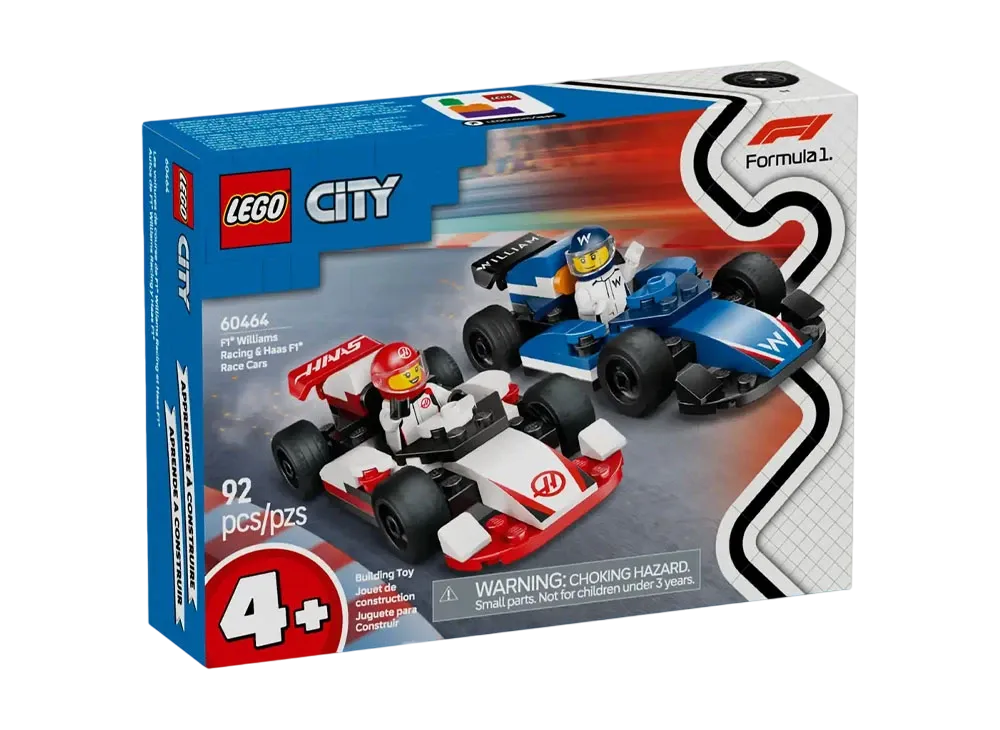 LEGO CITY "F1 Williams Racing & Haas F1 Race Cars" [60464]