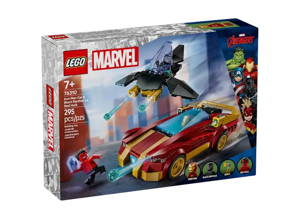 LEGO MARVEL "Iron Man Car & Black Panther vs. Red Hulk" [76310]