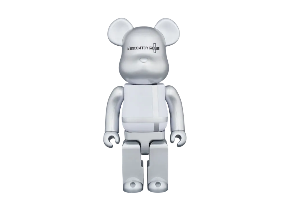 MEDICOM TOY "BEARBRICK" Medicom Toy Plus Silver 400%
