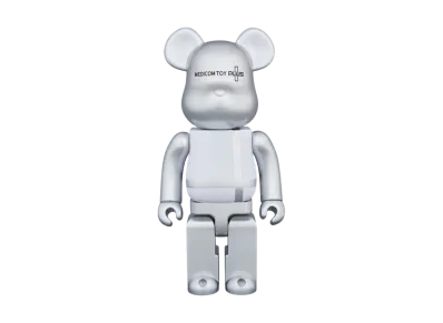 MEDICOM TOY "BEARBRICK" Medicom Toy Plus Silver 400%
