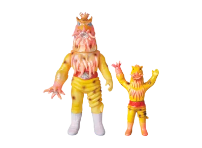 MEDICOM TOY "Toei Retro Sofvi Collection" -Masked Rider- Isogin Jaguar (Renewal Color) & Isogin Jaguar (Mini Soft Vinyl) (Wonder Festival Commemorative Model)
