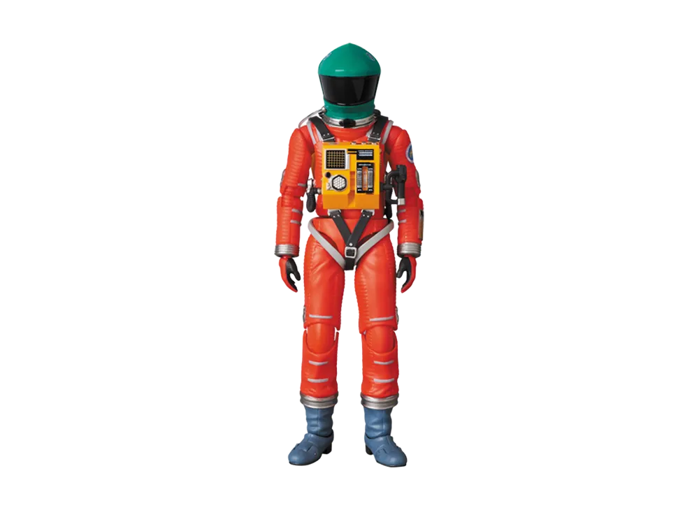 MEDICOM TOY "MAFEX No.110" -001: a sapce odyssey- Space Suit Green Helmet & Orange Suit Ver.