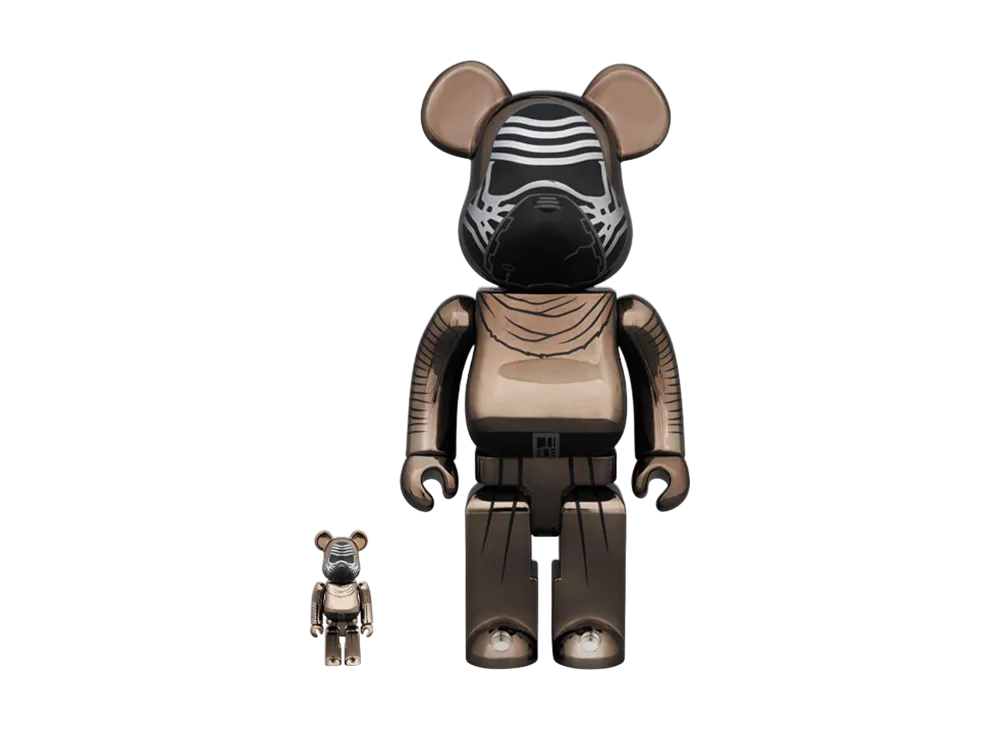MEDICOM TOY "BEARBRICK" -Star Wars: The Force Awakens- Kylo Ren (The Force Awakens Ver.) Chrome Ver.100% & 400%