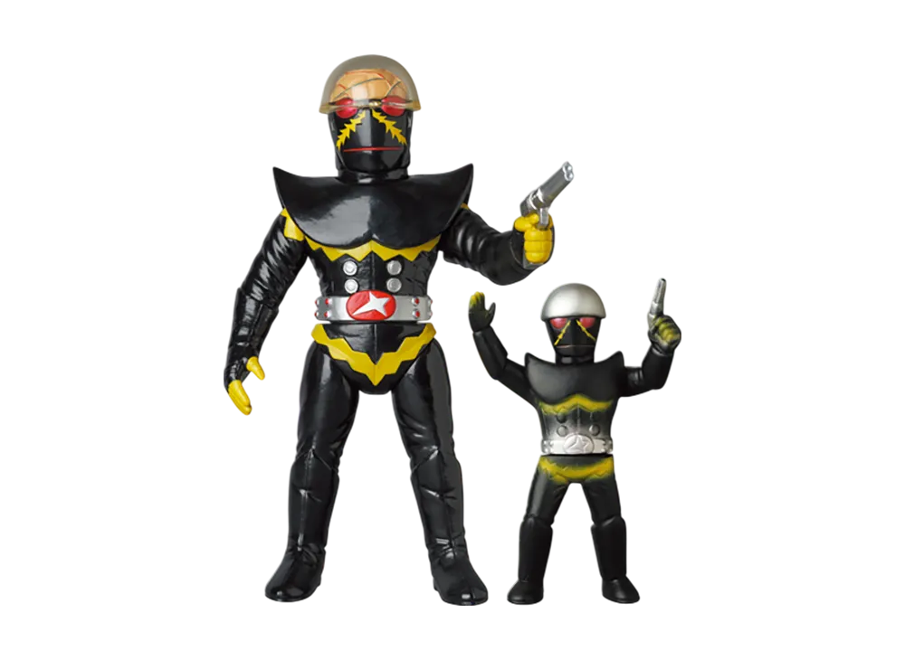 MEDICOM TOY "Toei Retro Sofvi Collection" -Android Kikaider- Hakaider (Hakaider Shot Ver.) & Hakaider Mini Soft Vinyl