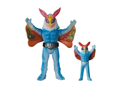 MEDICOM TOY "Toei Retro Sofvi Collection" -Masked Rider- Doc Gander (Imago Clear New Color) & Doc Gander (Mini Soft Vinyl)