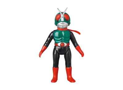 MEDICOM TOY "Toei Retro Sofvi Collection M" -Masked Rider- Kamen Rider New No. 2 (Thick Line, Mask Removed) (Middle Size)