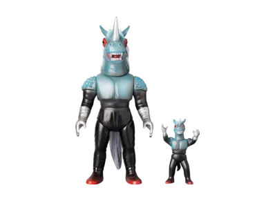 MEDICOM TOY "Toei Retro Sofvi Collection" -Android Kikaider- Black Horse (New Color) + Mini Soft Vinyl