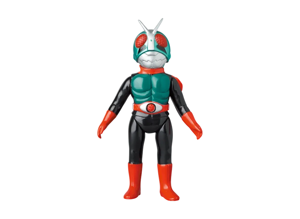 MEDICOM TOY "Toei Retro Sofvi Collection M" -Masked Rider- Kamen Rider New No. 2 (Thin Line, Mask Removable) (Middle Size)