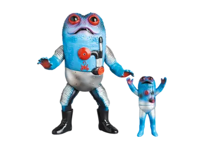 MEDICOM TOY "Toei Retro Sofvi Collection" -Kamen Rider V3- Gamaboiler (New Color) + Mini Soft Vinyl