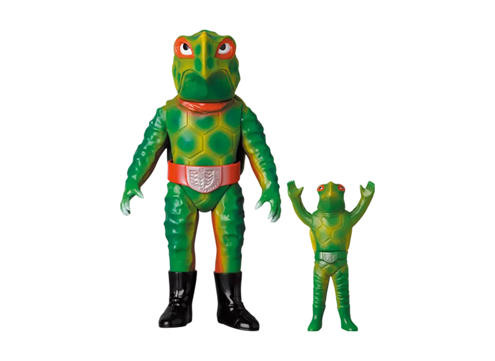 MEDICOM TOY "Toei Retro Sofvi Collection M" -Kamen Rider V3- Turtle Bazooka (New Color) + Mini Soft Vinyl