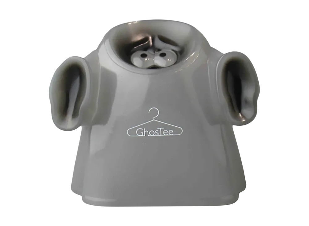 MEDICOM TOY / HUMAN ROBOT Ghostee (Milky Black : Hanger Logo)