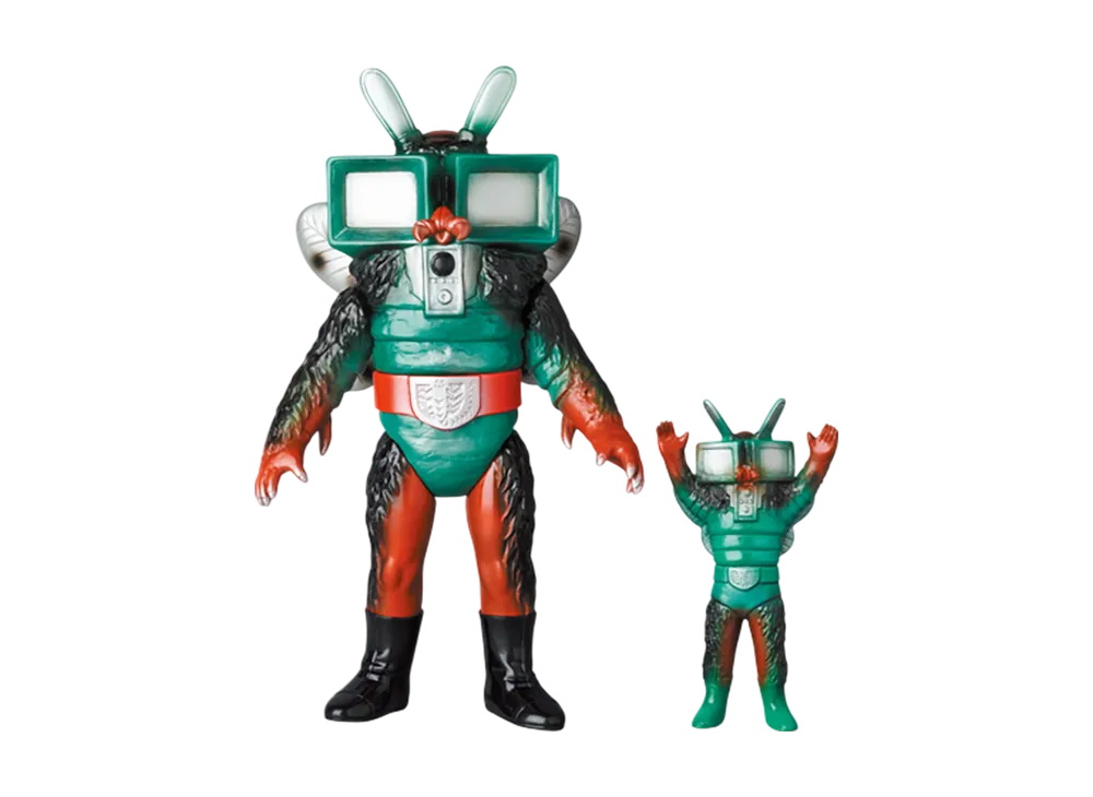 MEDICOM TOY "Toei Retro Sofvi Collection" -Kamen Rider V3- Tv Fly (New Color) + Mini Soft Vinyl
