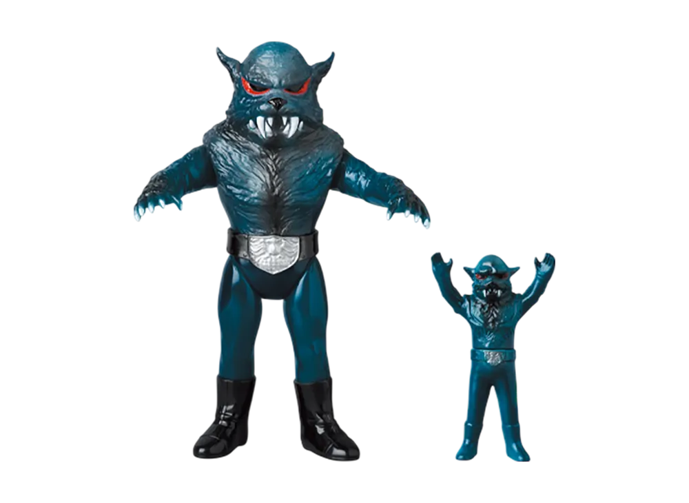 MEDICOM TOY "Toei Retro Sofvi Collection" -Masked Rider- Experimental Werewolf (New Color) + Mini Soft Vinyl